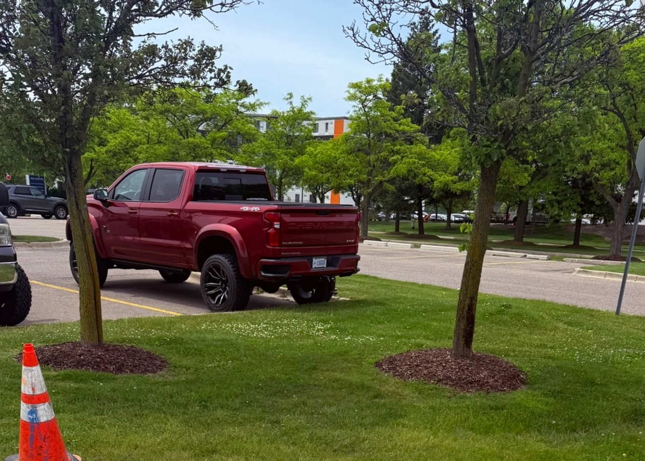 Accessible parking spaces at American Asphalt Paving & Sealcoating, Troy MI